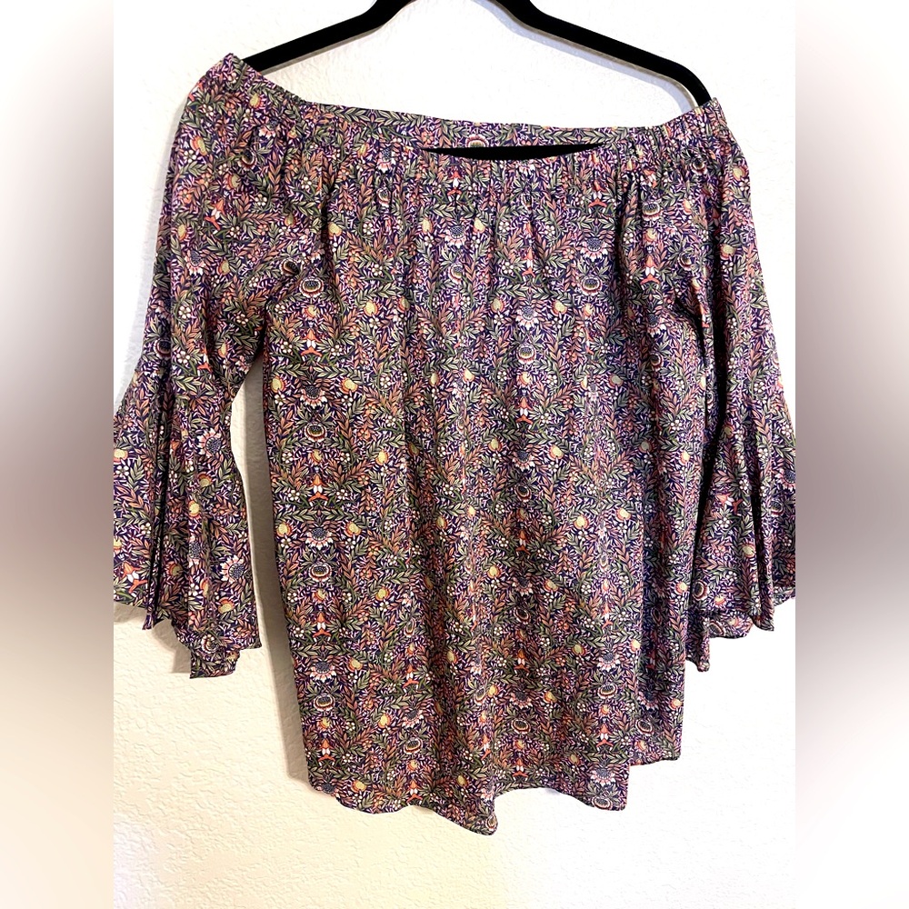 Floral Antonio Melani Off-Shoulder Women's Shirt